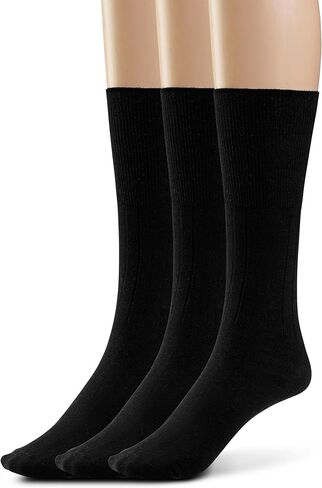 Silky Toes Cotton Diabetic Socks for Women Non Binding Seamless Dress Socks, 3 or 6 Pk Multi Colors Big Sizes in Kuwait