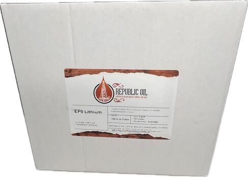 EP0 Cornhead Hydroxystearate شحم الليثيوم 10x14oz مع قبعات حماية الشحن. الاستبدال المباشر لـ Mobilux EP0 | ليثيوم 12 هيدروكسي ستيرات I شبه سائل | الضغط الشديد. in Kuwait