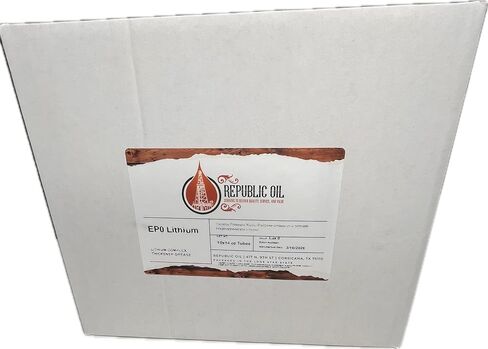 EP0 Cornhead Hydroxystearate شحم الليثيوم 10x14oz مع قبعات حماية الشحن. الاستبدال المباشر لـ Mobilux EP0 | ليثيوم 12 هيدروكسي ستيرات I شبه سائل | الضغط الشديد. in Kuwait