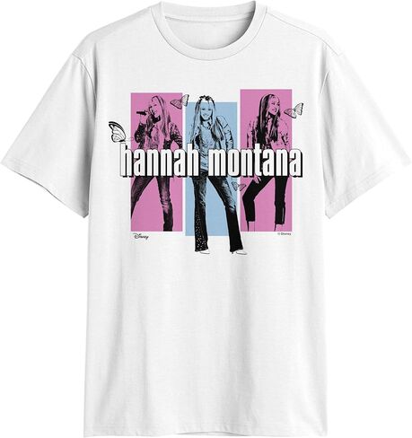 Disney Hannah Montana Miley Cyrus Vintage Style Butterfly Adult T-Shirt in Saudi Arabia