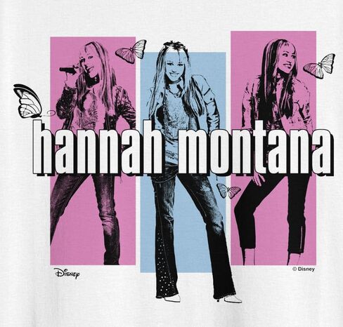 Disney Hannah Montana Miley Cyrus Vintage Style Butterfly Adult T-Shirt in Saudi Arabia