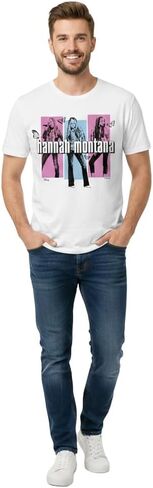 Disney Hannah Montana Miley Cyrus Vintage Style Butterfly Adult T-Shirt in Saudi Arabia