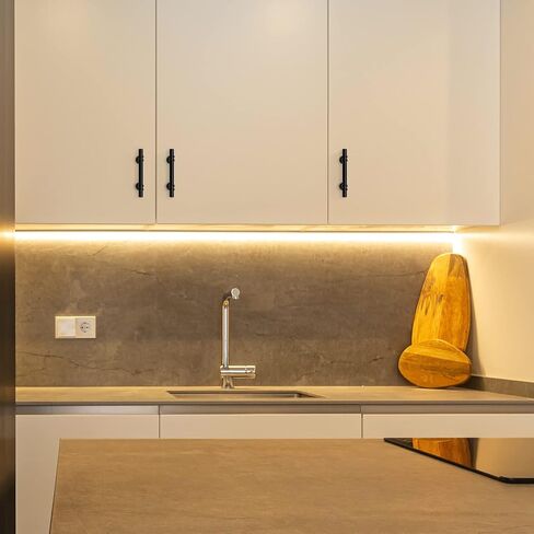 Ravinte 30 Pack 5 Inch Cabinet Pulls Kitchen Cupboard Handles with Round Base Matte Black Drawer Pulls Cabinet Handles 5" Length, 3" Hole Center in Kuwait