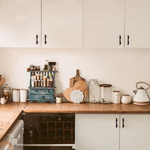 Ravinte 30 Pack 5 Inch Cabinet Pulls Kitchen Cupboard Handles with Round Base Matte Black Drawer Pulls Cabinet Handles 5" Length, 3" Hole Center in Kuwait