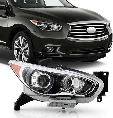 ACANII - لـ [HID/Xenon Model Only] 2013 2014 2015 Infiniti JX35 | QX60 مصباح أمامي لجهاز العرض للمصابيح الأمامية من جانب الركاب الأيمن in Saudi Arabia