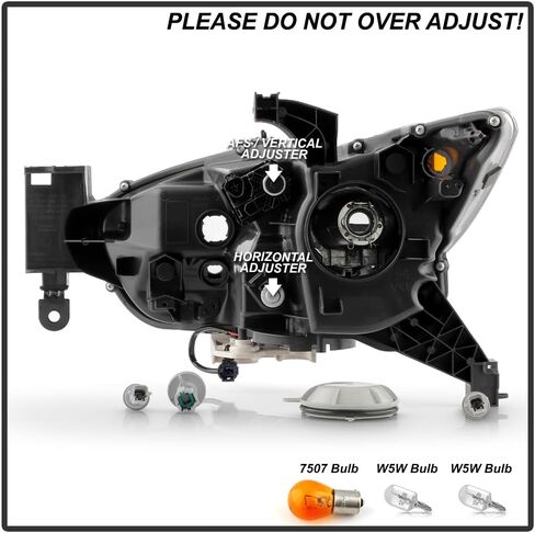 ACANII - لـ [HID/Xenon Model Only] 2013 2014 2015 Infiniti JX35 | QX60 مصباح أمامي لجهاز العرض للمصابيح الأمامية من جانب الركاب الأيمن in Saudi Arabia