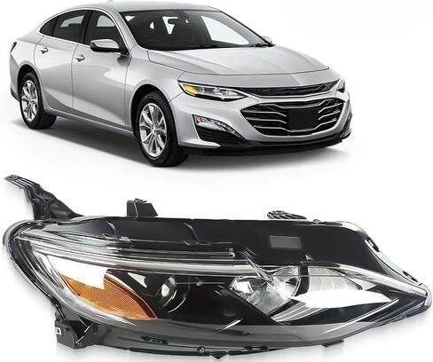 مجموعة المصابيح الأمامية متوافقة مع الجانب الأيمن للراكب من تشيفي ماليبو هالوجين 2019-2025 in Kuwait