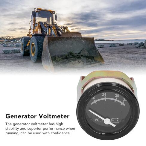 Generator Voltmeter Waterproof Dustproof 20 32V High Accuracy 52mm Voltage Gauge for Cummins Generators in Kuwait