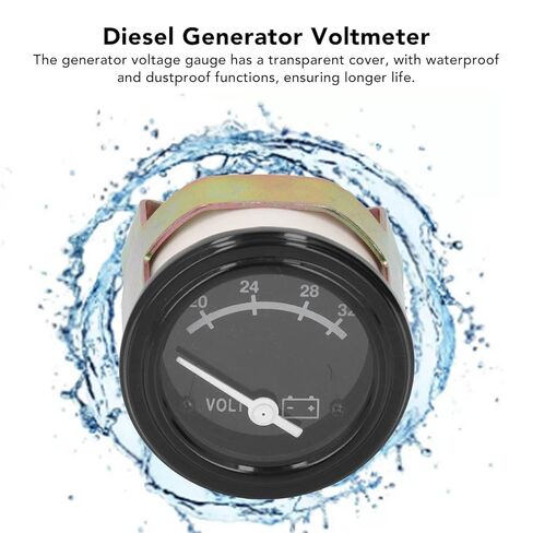 Generator Voltmeter Waterproof Dustproof 20 32V High Accuracy 52mm Voltage Gauge for Cummins Generators in Kuwait