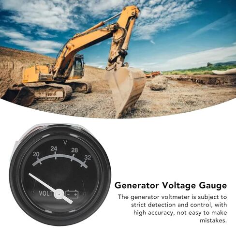 Generator Voltmeter Waterproof Dustproof 20 32V High Accuracy 52mm Voltage Gauge for Cummins Generators in Kuwait