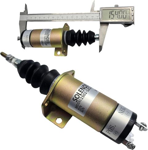 12V Fuel Shutdown Solenoid Valve 1502-12C2U1B2 150212C2U1B2 Compatible with Cummins Woodward Excavator Engine in Saudi Arabia