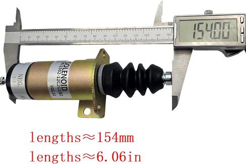 12V Fuel Shutdown Solenoid Valve 1502-12C2U1B2 150212C2U1B2 Compatible with Cummins Woodward Excavator Engine in Saudi Arabia