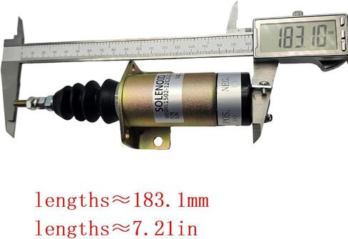 12V Fuel Shutdown Solenoid Valve 1502-12C2U1B2 150212C2U1B2 Compatible with Cummins Woodward Excavator Engine in Saudi Arabia