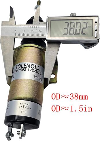 12V Fuel Shutdown Solenoid Valve 1502-12C2U1B2 150212C2U1B2 Compatible with Cummins Woodward Excavator Engine in Saudi Arabia