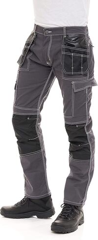 FASHIO FF Men's Construction Pants Tactical Field Pants Cordura Utility Work Safety Trousers with Knee Pad Pockets in Saudi Arabia