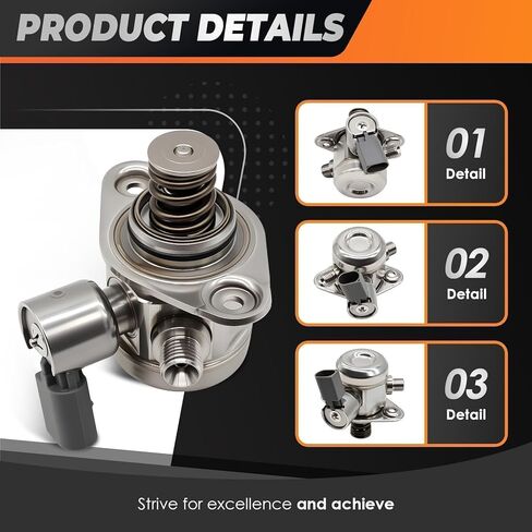 13517610761 High Pressure Fuel Pump Compatible with 335i 435i 535i 640i GT M235i 650i M235i xDrive 135i M2 ActiveHybrid 3 5 7 X1 X3 X4 X5 X6 2011-2019 3.0L 4.4L Replace HM10015 (Premium Version) in Saudi Arabia