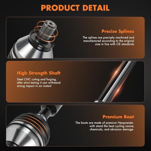 ASAPE Front Left CV Axle Drive Shaft Assembly Replacement 2015 for Volvo XC60 2.0L 2015 for Volvo XC60 2.5L 2010-2015 for Volvo XC60 3.0L 2010-2015 for Volvo XC60 3.2L 66-9682 in Saudi Arabia