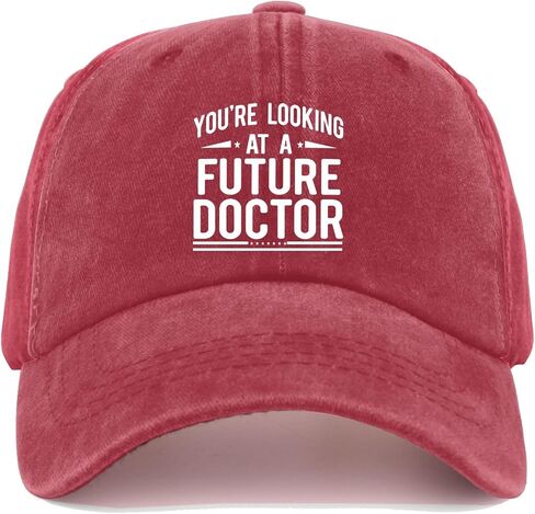 You're Looking at a Future Doctor Baseball Cap Cute hat Womens Baseball caps Gifts for Friends Hiking Cap Wine in Kuwait
