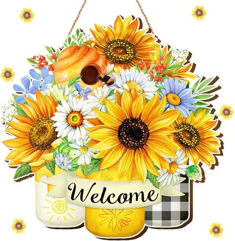 Shellwei 2 Pcs Halloween Welcome Door Sign 23 Inches Ghost Door Decoration BOO Door Hanger Halloween Ghost Hanging Sign Wooden Halloween Door Wreath for Front Door Porch Wall Indoor Outdoor Home Decor in Saudi Arabia