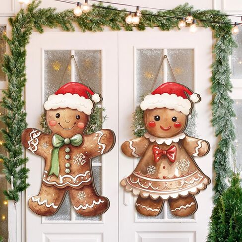 Shellwei 2 Pcs Halloween Welcome Door Sign 23 Inches Ghost Door Decoration BOO Door Hanger Halloween Ghost Hanging Sign Wooden Halloween Door Wreath for Front Door Porch Wall Indoor Outdoor Home Decor in Saudi Arabia