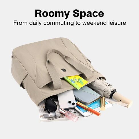 حقائب يد كبيرة من مايتوبيا للنساء، حقيبة كتف من النايلون مع سحاب، حقيبة بمقبض علوي وحقائب يومية in Kuwait