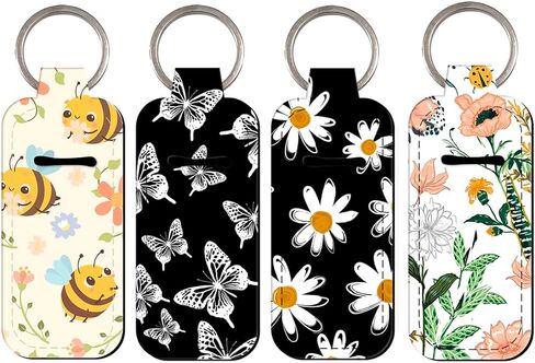 DMLSKY Lip Balm Holder Keychain, Sleeve Pouch for Mini Lipstick, Cute Portable Key Chain Accessories for Lip Gloss in Saudi Arabia