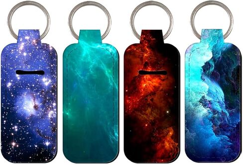 DMLSKY Lip Balm Holder Keychain, Sleeve Pouch for Mini Lipstick, Cute Portable Key Chain Accessories for Lip Gloss in Saudi Arabia