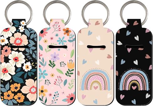 DMLSKY Lip Balm Holder Keychain, Sleeve Pouch for Mini Lipstick, Cute Portable Key Chain Accessories for Lip Gloss in Saudi Arabia
