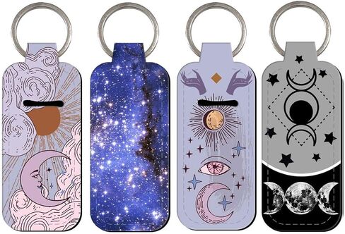 DMLSKY Lip Balm Holder Keychain, Sleeve Pouch for Mini Lipstick, Cute Portable Key Chain Accessories for Lip Gloss in Saudi Arabia