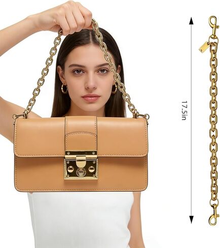 Gold Bag Chain Charms Purse Charm for Handbag Wallet Key Chain Charm Accessories Purses Bag Extender Chains for Women in Kuwait