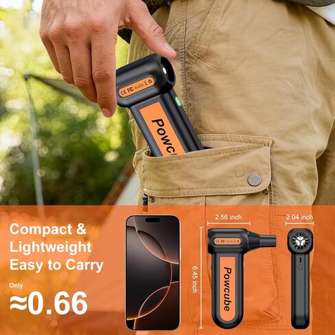 2-in-1 Compressed Air Duster 180000RPM Powerful Motor, Cordless Vacuum Cleaner with 10,000mAh Battery, Portable Electric Air Duster, Dust Blower for Computer, Keyboard, Outdoor, House, Car and Office in Saudi Arabia
