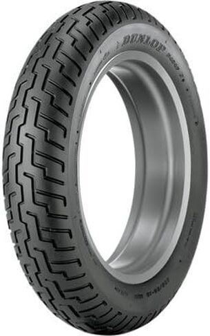 100/90-19 (57H) Dunlop D404 Front Motorcycle Tire Black Wall for Harley-Davidson Dyna Glide Convertible FXDS-CONV 1994 in Kuwait