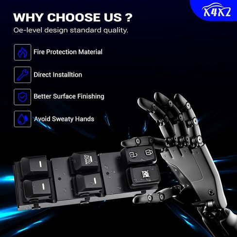 93570-3W000 Front Left Driver Side Power Window Door Lock Switch Compatible with 2011-2016 KIA Sportage Replaces# 93570-3W000WK 93570-3W600WK(16 Pin) in Saudi Arabia