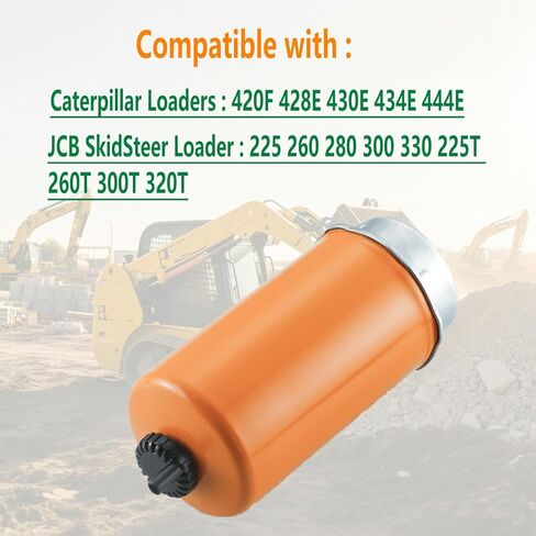 320A7123 Fuel Water Separator Filter Compatible with Caterpillar Loaders 420F 428E 430E 434E 444E JCB Skidsteer Loaders 225 250 260 270 280 Replacement 320/A7123, 32/925950, FS19981, WK8170 in Kuwait