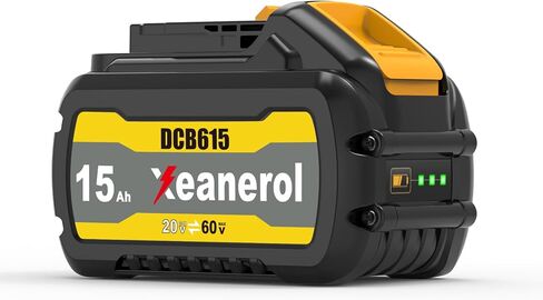 20V MAX 6.0AH استبدال لبطارية DEWALT 20V مع منفذ الإدخال/الإخراج USB C متوافق مع بطاريات DEWALT DCB200 DCB203 DCD/DCF/DCG/DCS Series DeWalt Battery ، مع محول الطاقة USB C in Kuwait