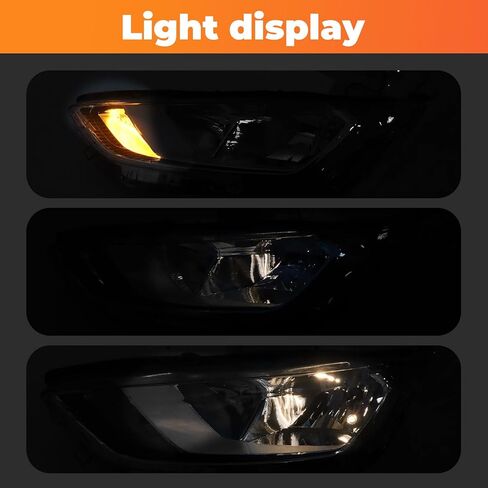 Right Side Halogen Headlight Assembly Compatible with 2019-2022 Transit Connect XL/XLT/Titanium Replacement Headlamp KT1Z13008A (Right) in Saudi Arabia