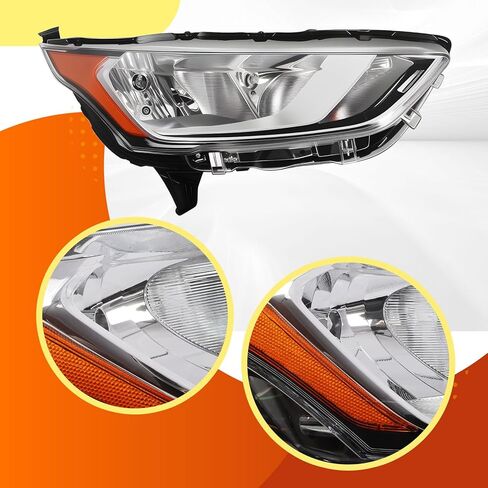 Right Side Halogen Headlight Assembly Compatible with 2019-2022 Transit Connect XL/XLT/Titanium Replacement Headlamp KT1Z13008A (Right) in Saudi Arabia