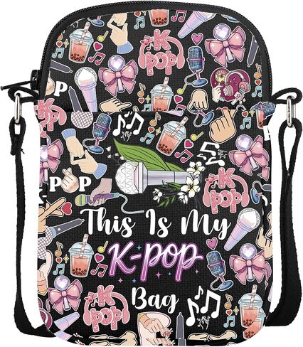 VAMSII Korean Group 17 Merch Korean Band Fans Crossbody Bag Kpop Music Lover Gift for Women 17 Members Character Bag in Saudi Arabia
