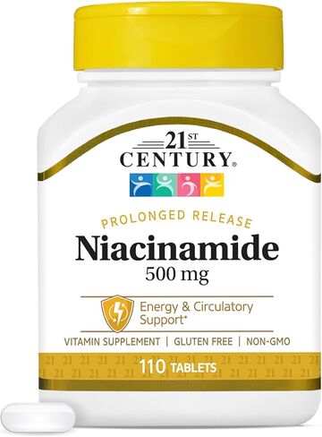 21st Century Niacinamide 500 mg Prolonged Release Tablets, 110-Count in Kuwait