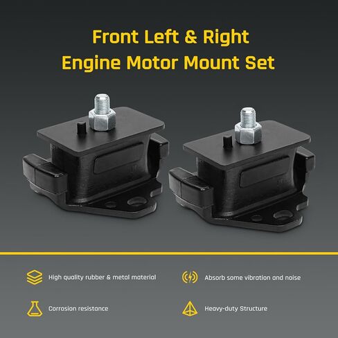 2PCS Front Left & Right Engine Mount Set for 1988-2004 Toyota Tacoma / 4Runner / Pickup / T100, Engine Motor Mount Replace 12361-62110, 1236162110, 12361-65010, 1236165010, 12361-65011, 1236165011 in Saudi Arabia