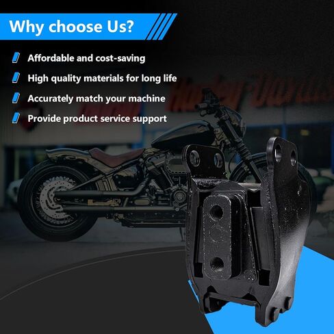 Front Isolator Motor Mount Compatible with Harley Dyna Super Glide Daytona Convertible Fat Bob Low Rider Street Bob Sturgis FXD Wide Glide FXDWG 1991-2017 Replaces 47583-90/B in Kuwait