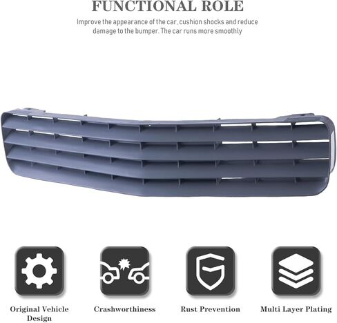 New Grille Assembly Primed Shell and Insert Plastic Replacement For Chevy Camaro 1988 1989 1990 1991 1992 Without emblem provision Replaces OE 14076058 | GM1200323 | 5715 in Kuwait