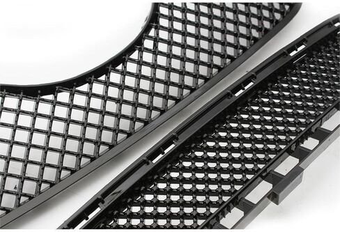 JX RACING Front Upper Lower Grille Compatible with Toyota Camry 2007 2008 2009 Bumper Grill Mesh Style Painted Gloss Black Shell Set 5311206010 TO1036103 5310106180C0 TO1200291 in Kuwait