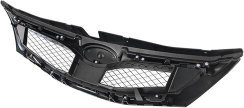 Front Bumper Upper Grille, Compatible with 2008-2010 Subaru Impreza WRX Hatchback Only, Matte Black ABS Plastic OE Style Replacement Grill Assembly, 1PC in Kuwait