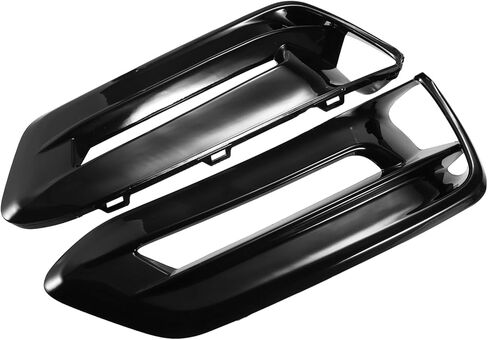 Car Front Fog Light Cover Grille Left Right Side for Honda Accord EX EX-L Sport Touring 2018-2020 ABS Plastic Bright Black (Set of 2) Replace Parts in Saudi Arabia