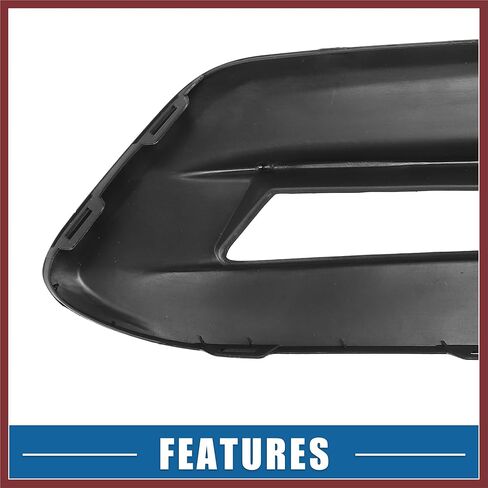 Car Front Fog Light Cover Grille Left Right Side for Honda Accord EX EX-L Sport Touring 2018-2020 ABS Plastic Bright Black (Set of 2) Replace Parts in Saudi Arabia