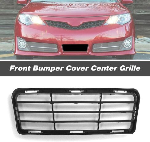 المصد الأمامي السفلي للشبكة المركزية مناسب لسيارة تويوتا كامري SE سيدان ذات 4 أبواب 2012 2013 2014 | TO1036129 5311206210 | شواية من البلاستيك الأسود المحكم in Kuwait