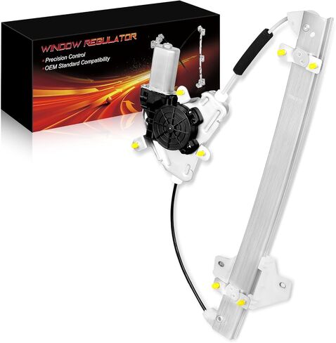 Front Right Power Window Regulator with Motor for:-Hyundai Accent Gls 2012-2015, Accent Gs 2012-2013, Accent Se 2012-2013 2016-2017, Accent Sport 2016-2017 2 Pins Connector Replace# 82404-0U010 in Saudi Arabia