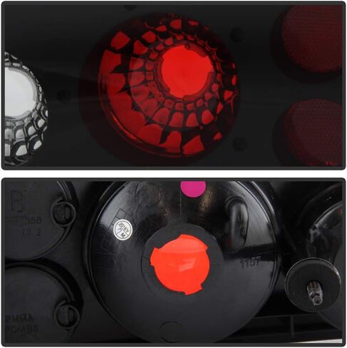 ACANII - For 1993-2002 Chevy Camaro Z28 Black Housing Tail Lights Brake Lamps Replacement Assembly Driver & Passenger in Saudi Arabia