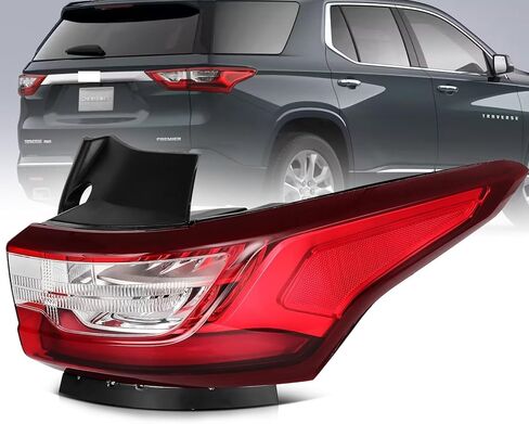 2018 2019 2020 2021 أضواء خلفية ترافيرس، ضوء خلفي LED متوافق مع 2018-2021 تشيفي ترافيرس، استبدال مصباح فرامل الضوء الخلفي الجانب الخارجي الأيمن الخلفي GM2805130 84332111 84618032 in Kuwait